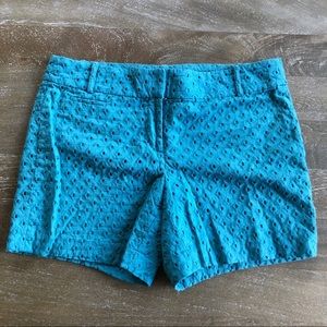 Riviera Loft Shorts eyelet 10 blue 5.5” inseam